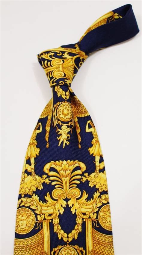 versace collection silk tie|Versace ties for sale.